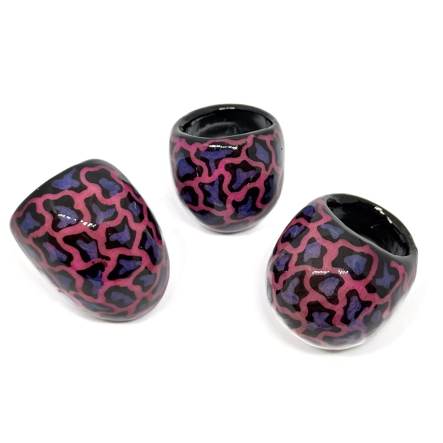 Ring Tagua "Leo" in Pink