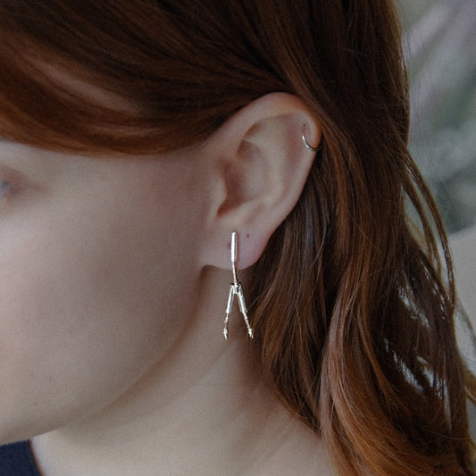 Ohrringe Silber "Chinche" - gross