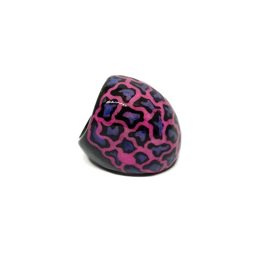 Ring Tagua "Leo" in Pink