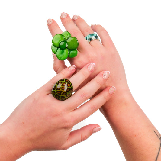 Ring Miyuki-Perlen "Perra" Blau