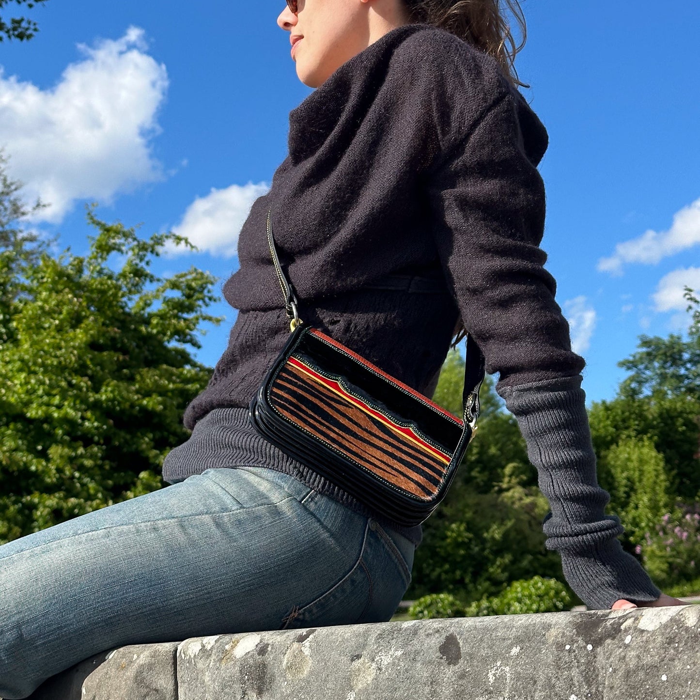 Leather bag "Jardin" - Unisex
