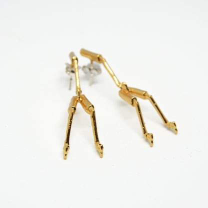 Ohrringe Gold "Chinche" - gross