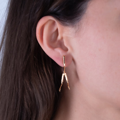 Ohrringe Gold "Chinche" - gross