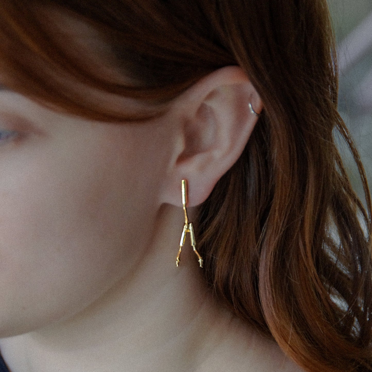 Ohrringe Gold "Chinche" - gross