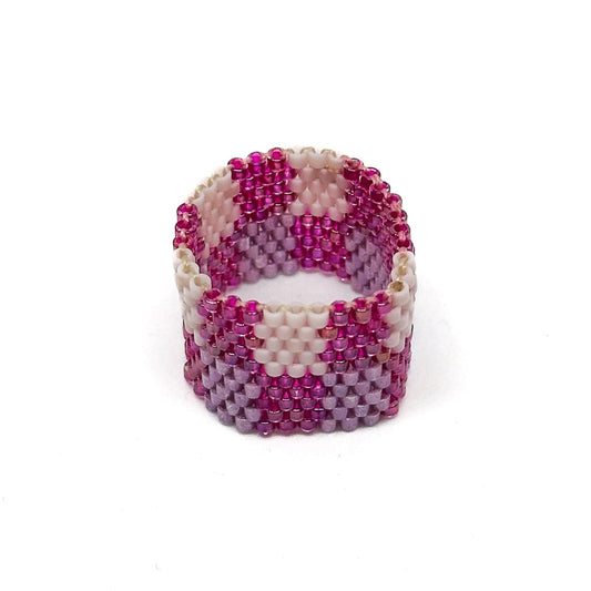 Ring Miyuki-Perlen "Perra" Pink