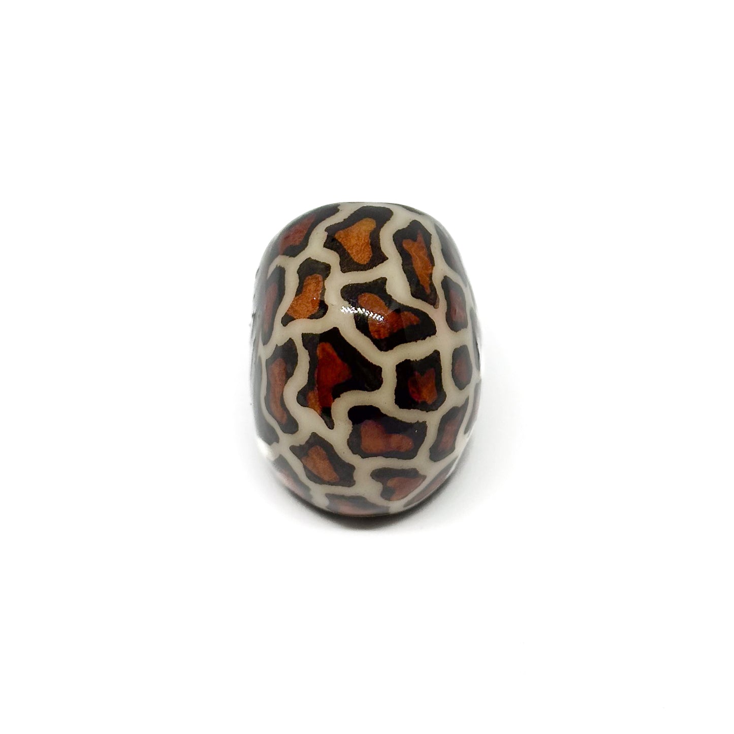Ring Tagua "Leo" in Weiss